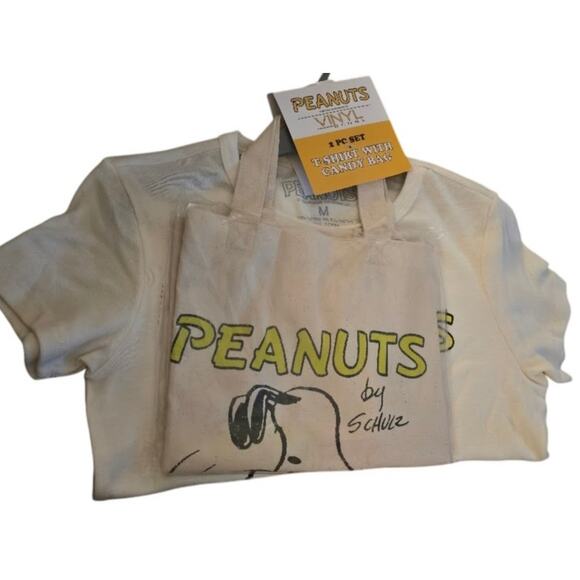 Peanuts Halloween Snoopy & Pumpkin Tee + Tote Bag Set – Size Medium (New) - Picture 3 of 7